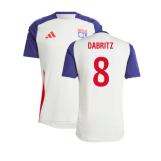 2024-2025 Olympique Lyon Training Jersey (White Tint) (Dabritz 8)