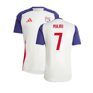 2024-2025 Olympique Lyon Training Jersey (White Tint) (Majri 7)
