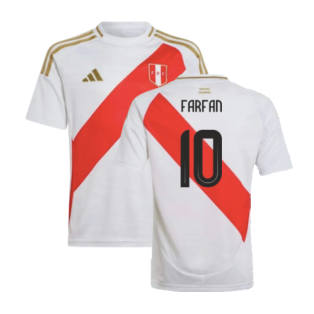 2024-2025 Peru Home Shirt (Kids) (Farfan 10)