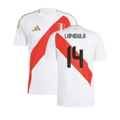 2024-2025 Peru Home Shirt (Lapadula 14)