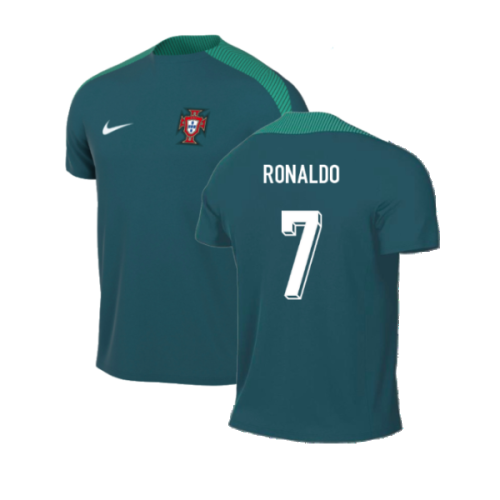 2024-2025 Portugal Dri-FIT Pre-Match Shirt (Green) (Ronaldo 7)