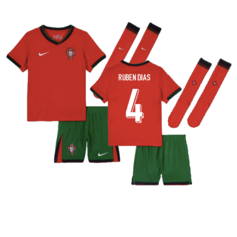2024-2025 Portugal Home Mini Kit (Ruben Dias 4)