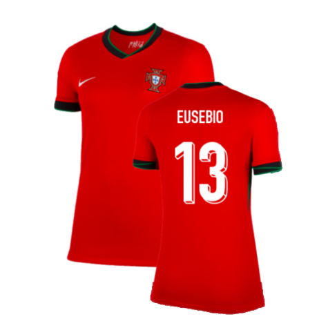 2024-2025 Portugal Home Shirt (Womens) (Eusebio 13)