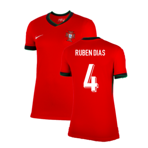 2024-2025 Portugal Home Shirt (Womens) (Ruben Dias 4)