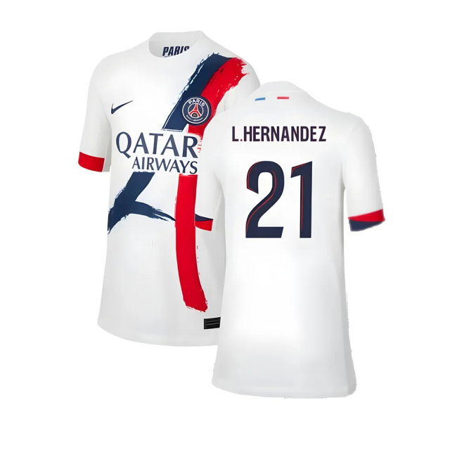 2024-2025 PSG Away Shirt (Kids) (L.Hernandez 21)