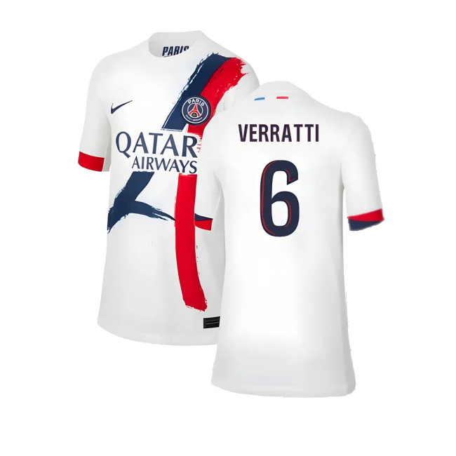 2024-2025 PSG Away Shirt (Kids) (Verratti 6)