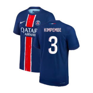 2024-2025 PSG Home Authentic Match Shirt (Kimpembe 3)