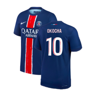 2024-2025 PSG Home Authentic Match Shirt (Okocha 10)