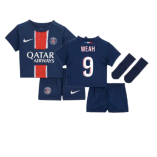 2024-2025 PSG Home Infants Baby Kit (Weah 9)