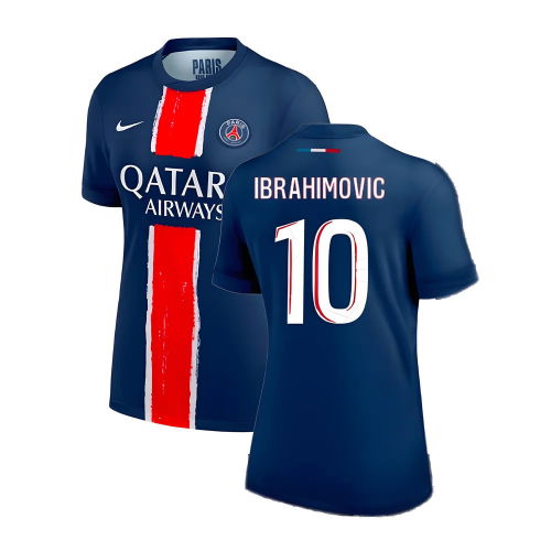 2024-2025 PSG Home Shirt (Womens) (Ibrahimovic 10)  2024-2025 PSG Home Shirt (Womens) (Ibrahimovic 10)