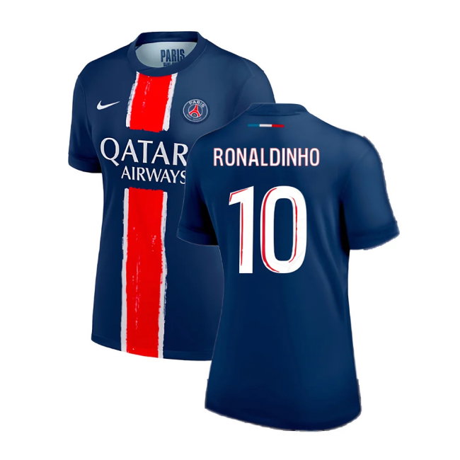 2024-2025 PSG Home Shirt (Womens) (Ronaldinho 10)