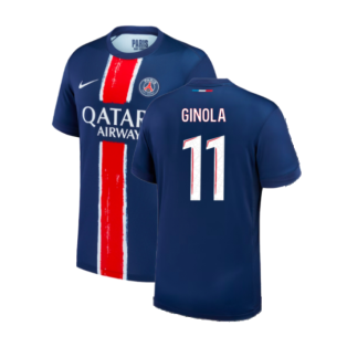 2024-2025 PSG Paris Saint Germain Home Shirt (Ginola 11)