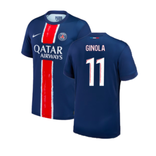 2024-2025 PSG Paris Saint Germain Home Shirt (Kids) (Ginola 11)