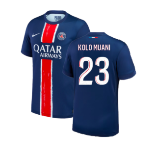 2024-2025 PSG Paris Saint Germain Home Shirt (Kids) (Kolo Muani 23)