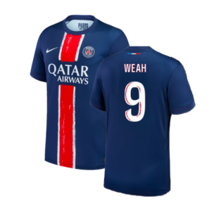 2024-2025 PSG Paris Saint Germain Home Shirt (Kids) (Weah 9)