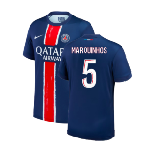 2024-2025 PSG Paris Saint Germain Home Shirt (Marquinhos 5)