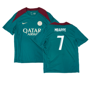 2024-2025 PSG Strike Dri-Fit Training Shirt (Teal) (Mbappe 7)