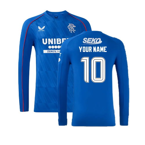 2024-2025 Rangers Long Sleeve Home Shirt (Your Name)