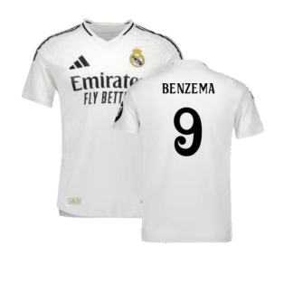 2024-2025 Real Madrid Authentic Home Shirt (Benzema 9)