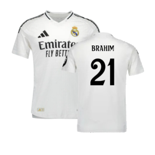 2024-2025 Real Madrid Authentic Home Shirt (Brahim 21)