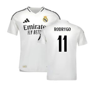 2024-2025 Real Madrid Authentic Home Shirt (Rodrygo 11)