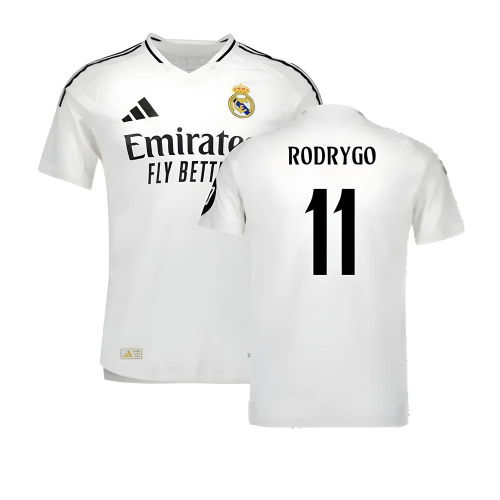 2024-2025 Real Madrid Authentic Home Shirt (Rodrygo 11)