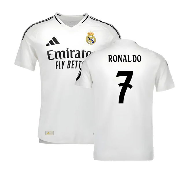 2024-2025 Real Madrid Authentic Home Shirt (Ronaldo 7)