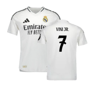 2024-2025 Real Madrid Authentic Home Shirt (Vini Jr. 7)