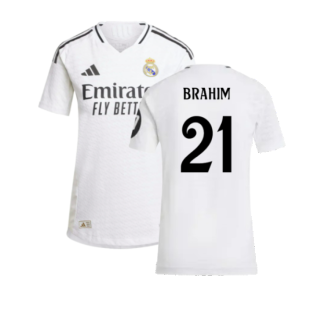 2024-2025 Real Madrid Authentic Home Shirt (Womens) (Brahim 21)