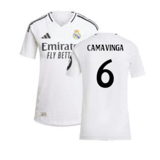2024-2025 Real Madrid Authentic Home Shirt (Womens) (Camavinga 6)
