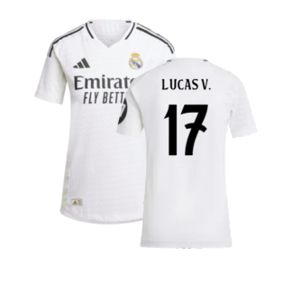 2024-2025 Real Madrid Authentic Home Shirt (Womens) (Lucas V. 17)