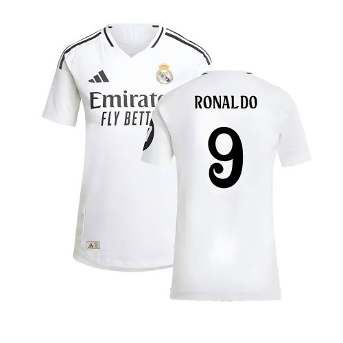 2024-2025 Real Madrid Authentic Home Shirt (Womens) (Ronaldo 9)
