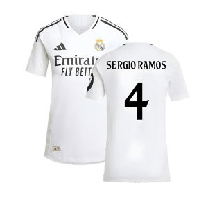 2024-2025 Real Madrid Authentic Home Shirt (Womens) (Sergio Ramos 4)