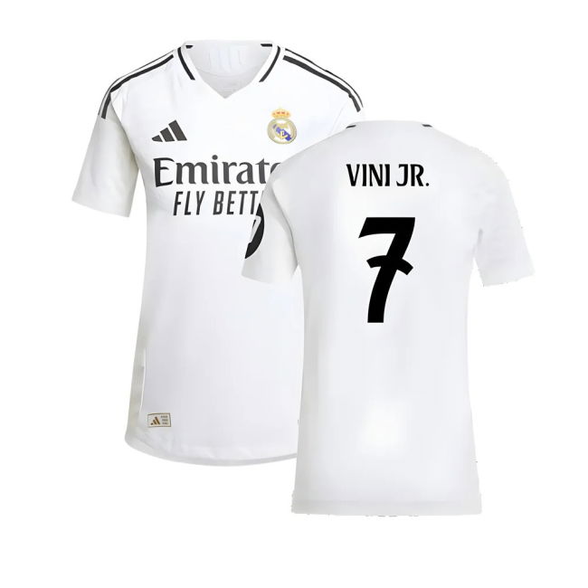 2024-2025 Real Madrid Authentic Home Shirt (Womens) (Vini Jr. 7)