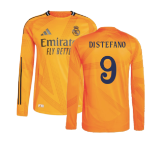 2024-2025 Real Madrid Authentic Long Sleeve Away Shirt (Di Stefano 9)