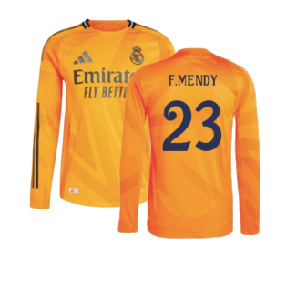2024-2025 Real Madrid Authentic Long Sleeve Away Shirt (F.Mendy 23)