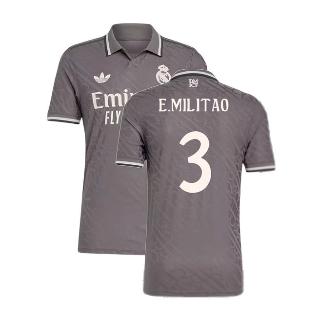 2024-2025 Real Madrid Authentic Third Shirt (E.Militao 3)