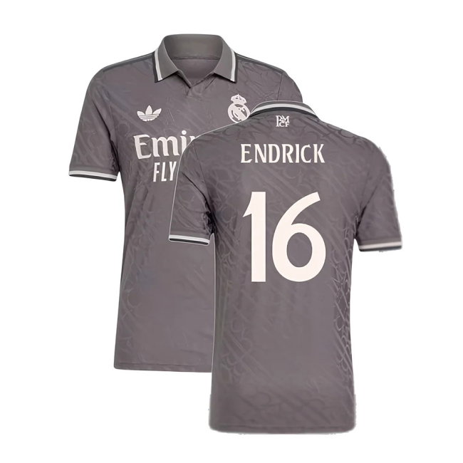 2024-2025 Real Madrid Authentic Third Shirt (Endrick 16)