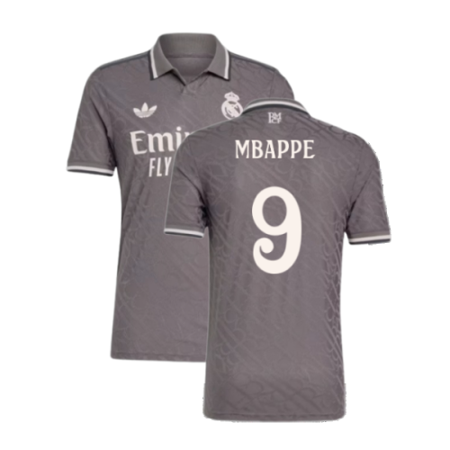 2024-2025 Real Madrid Authentic Third Shirt (Mbappe 9)  2024-2025 Real Madrid Authentic Third Shirt (Mbappe 9)