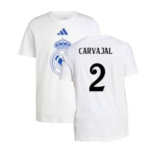 2024-2025 Real Madrid DNA Graphic Tee (White) (Carvajal 2)