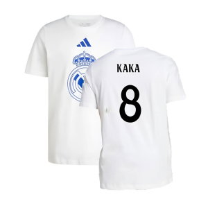 2024-2025 Real Madrid DNA Graphic Tee (White) (Kaka 8)