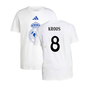 2024-2025 Real Madrid DNA Graphic Tee (White) (Kroos 8)