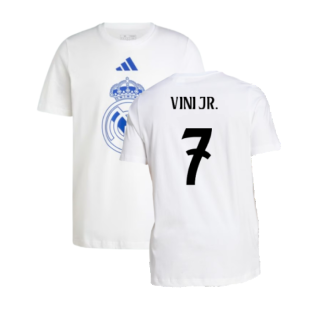 2024-2025 Real Madrid DNA Graphic Tee (White) (Vini Jr. 7)