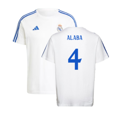 2024-2025 Real Madrid DNA Tee (White) (Alaba 4)