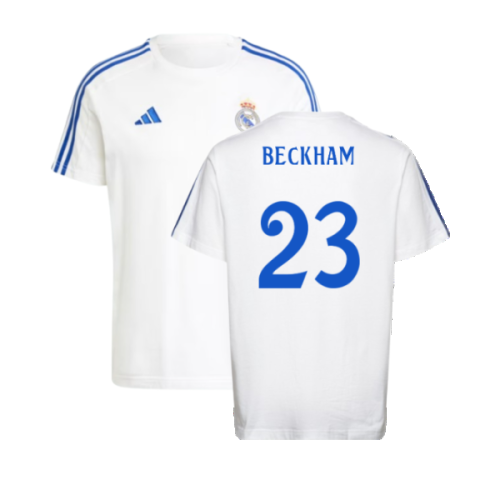 2024-2025 Real Madrid DNA Tee (White) (Beckham 23)