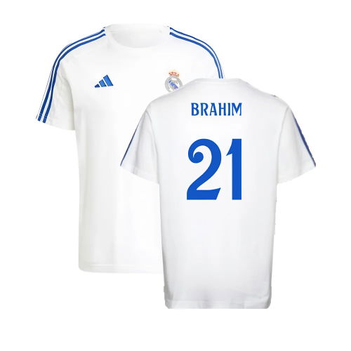 2024-2025 Real Madrid DNA Tee (White) (Brahim 21)
