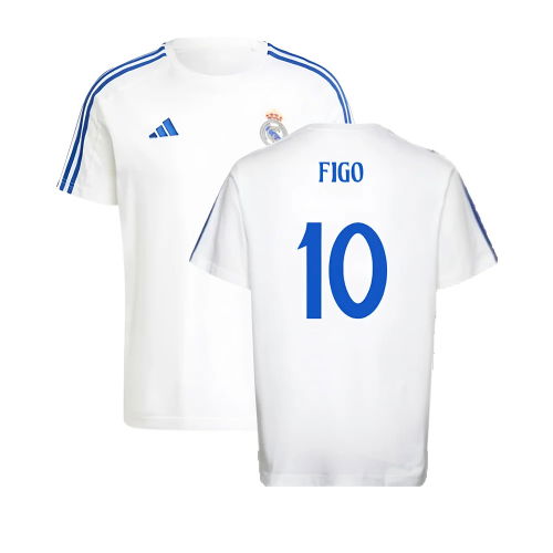 2024-2025 Real Madrid DNA Tee (White) (Figo 10)