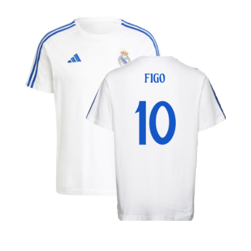 2024-2025 Real Madrid DNA Tee (White) (Figo 10)