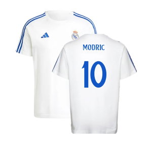 2024-2025 Real Madrid DNA Tee (White) (Modric 10)