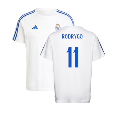 2024-2025 Real Madrid DNA Tee (White) (Rodrygo 11)
